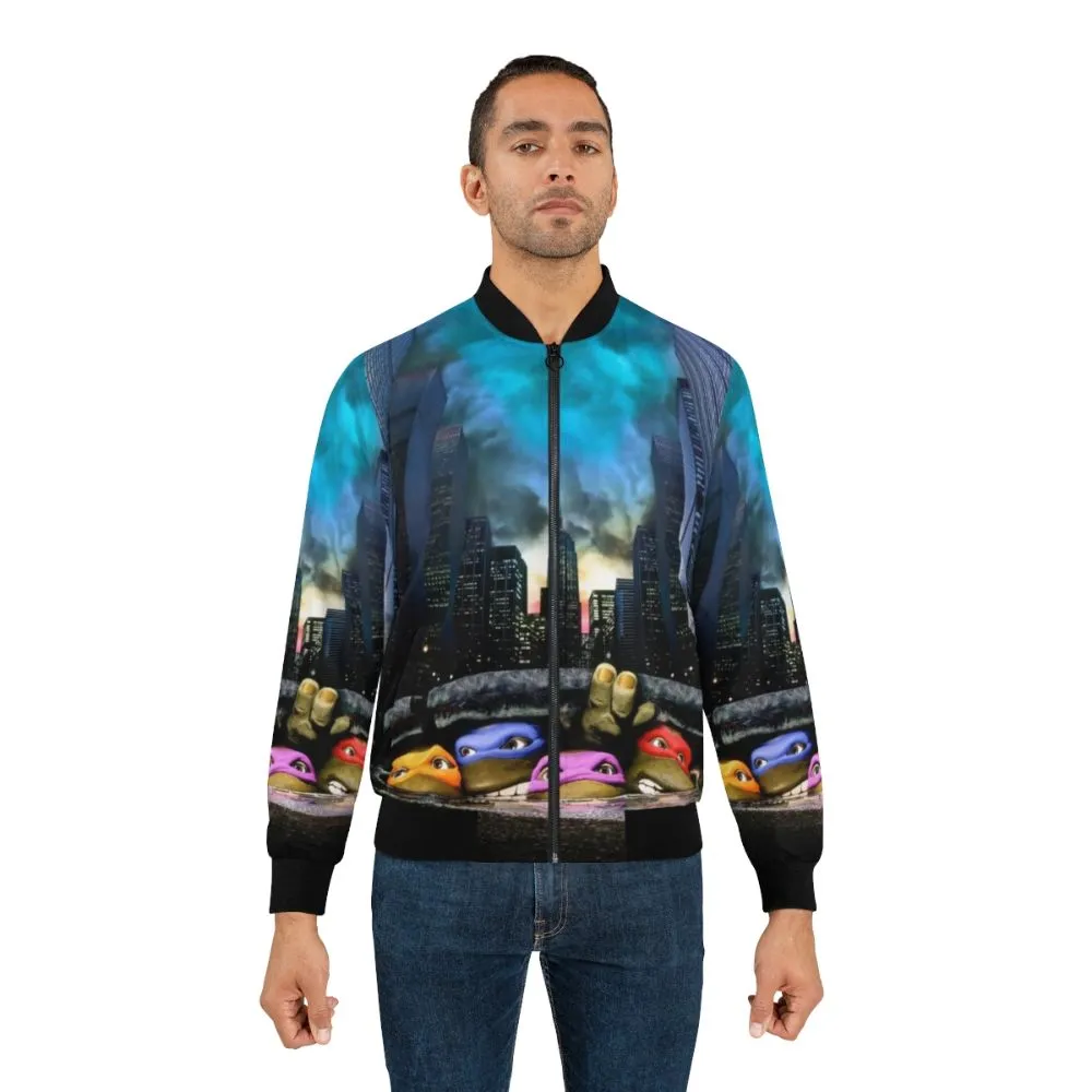 1990 Ninja Turtles Sewer Bomber Jacket