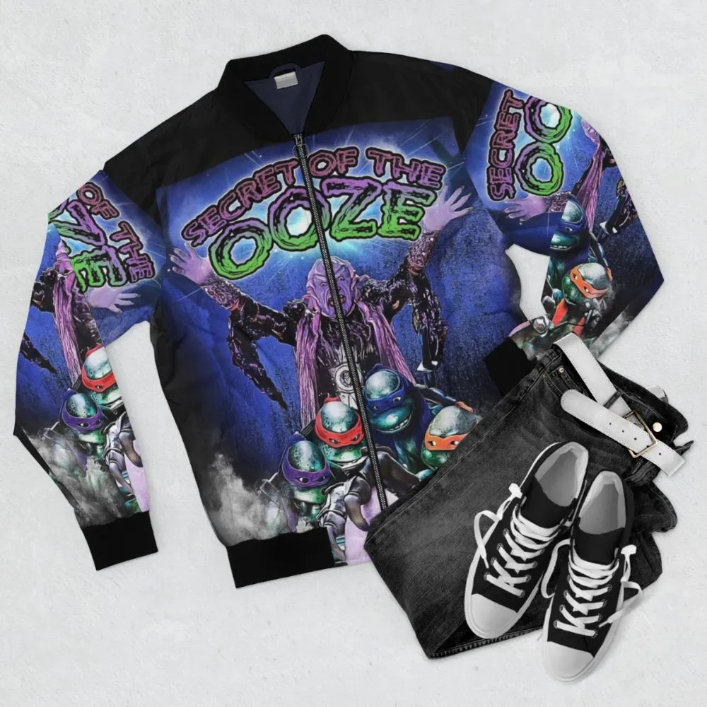 90s Ninja Turtles Bomber Jacket: The Secret of the Ooze Mashup