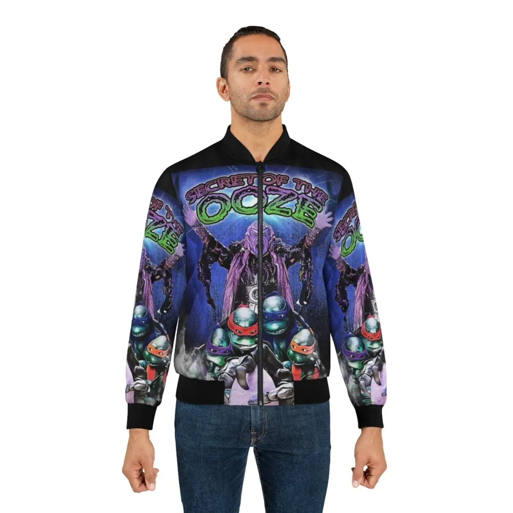 90s Ninja Turtles Bomber Jacket: The Secret of the Ooze Mashup