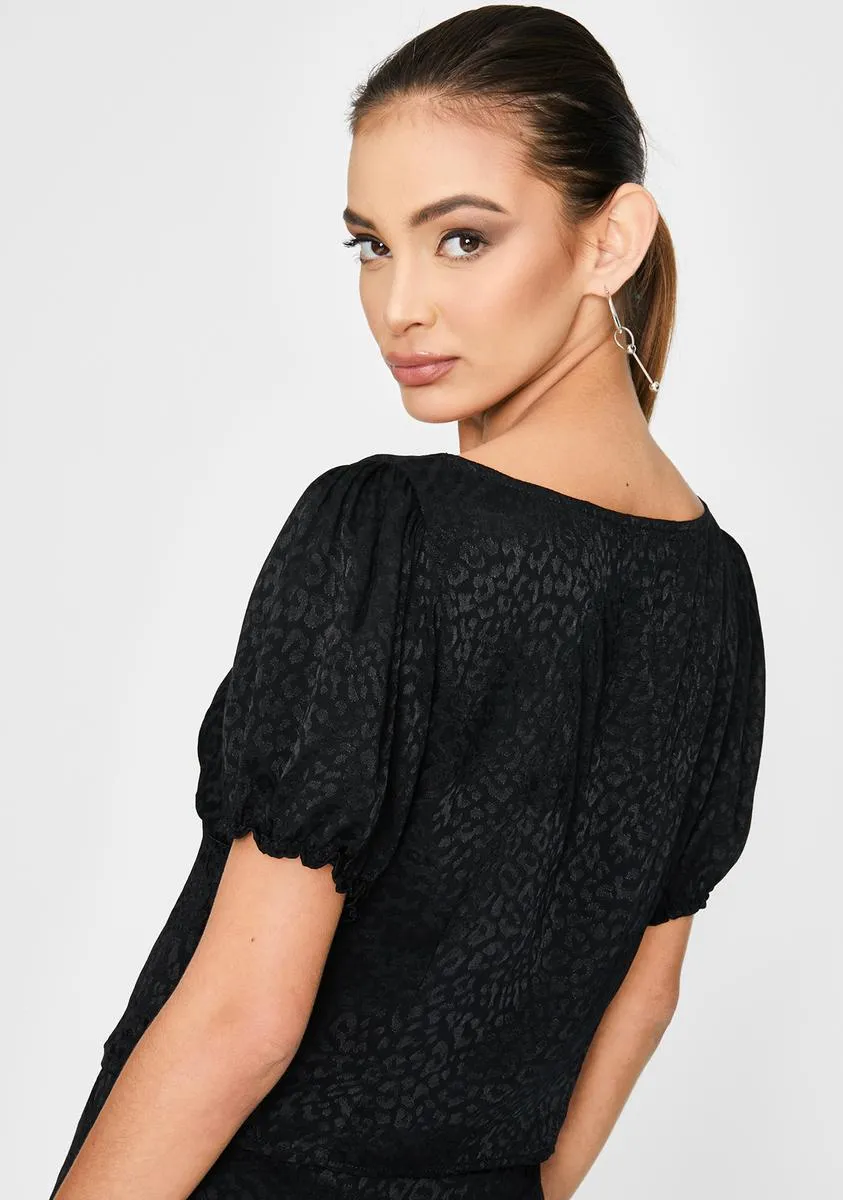 Black Monda Crop Top