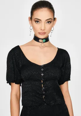 Black Monda Crop Top