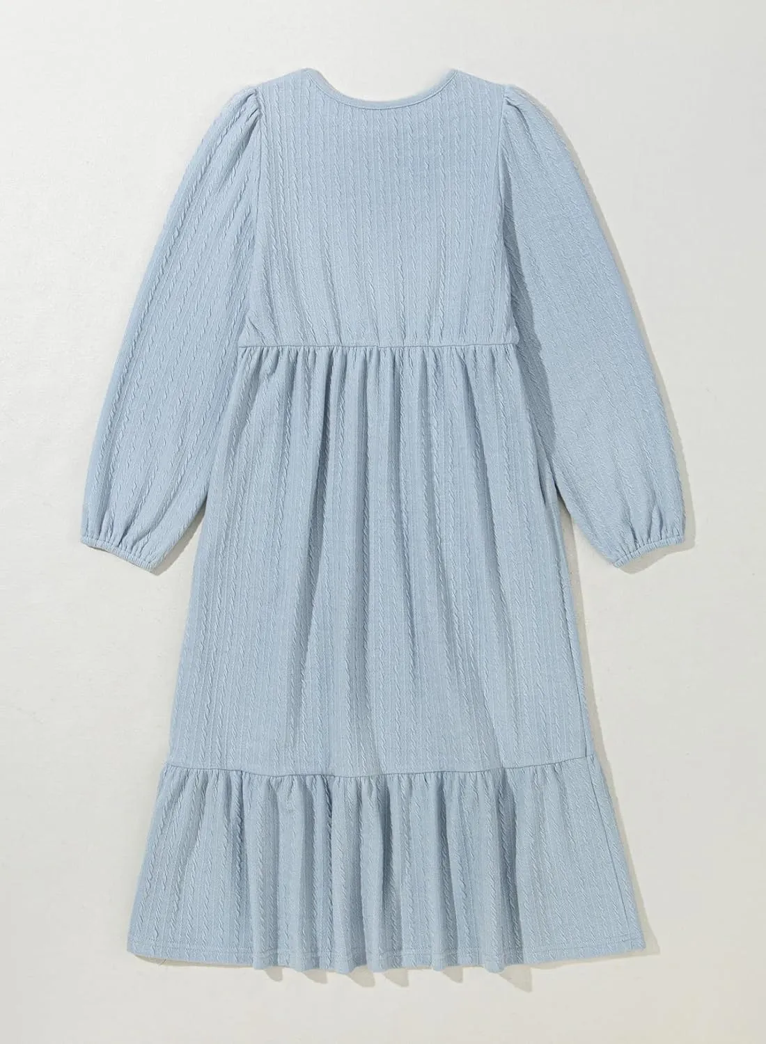 blibean Girls 2025 Long Sleeve Dresses Tween Rib Knit Pockets Dress Size 6-15 Years