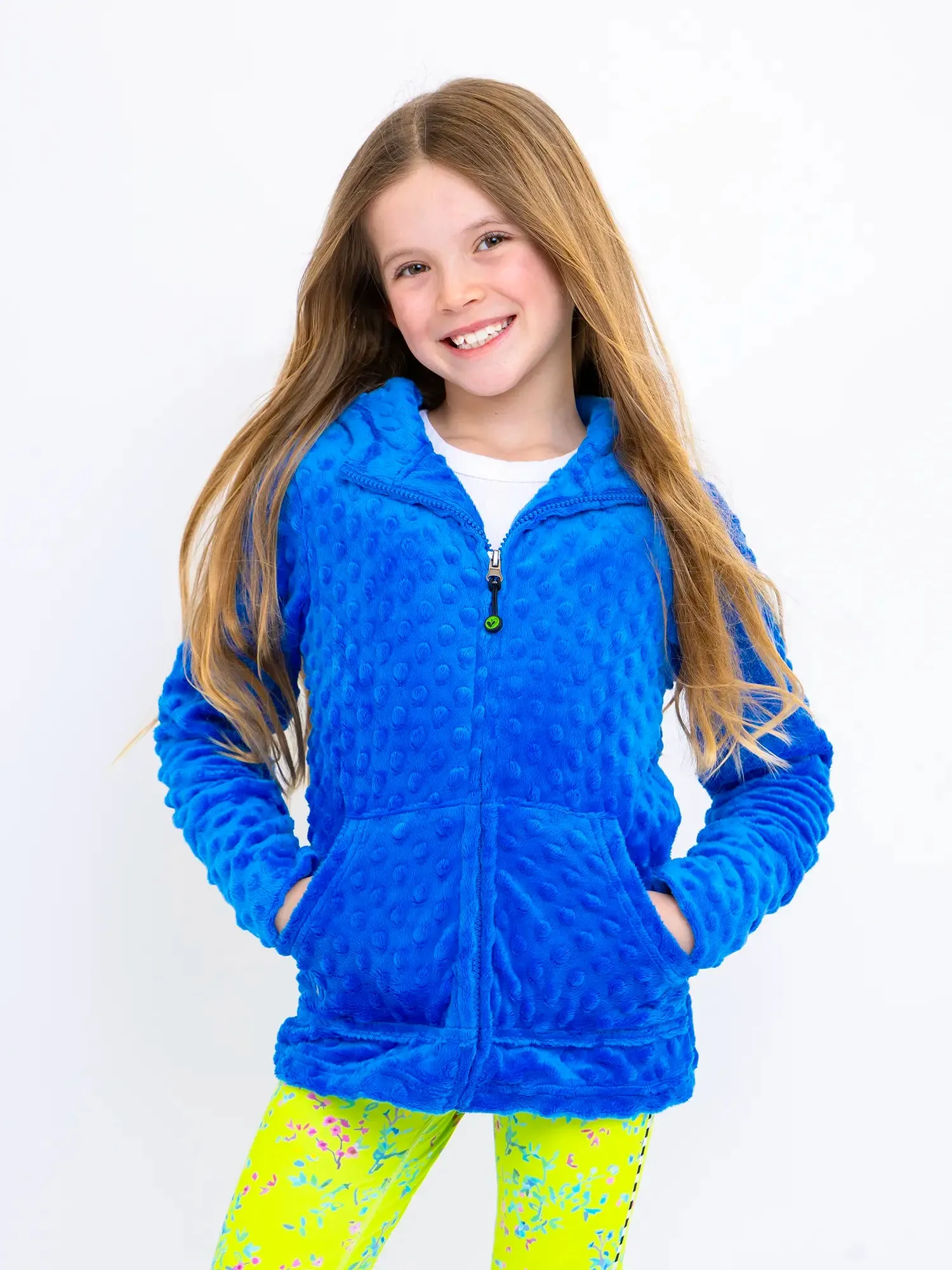 Blue Minky Zip Hoodie and Catie Legging Gift Set