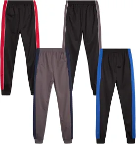 Boys Sweatpants - 4 Pack Tricot Athletic Kids Joggers Clothes for Boys Jogger Pants with Pockets (Size: 4-18)