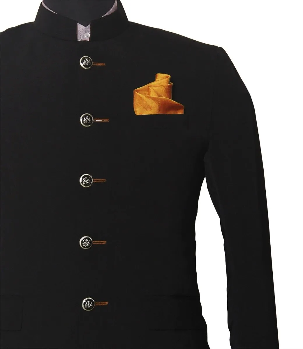 Chokore Caramel Colour Pure Silk Pocket Square, from the Solids Line