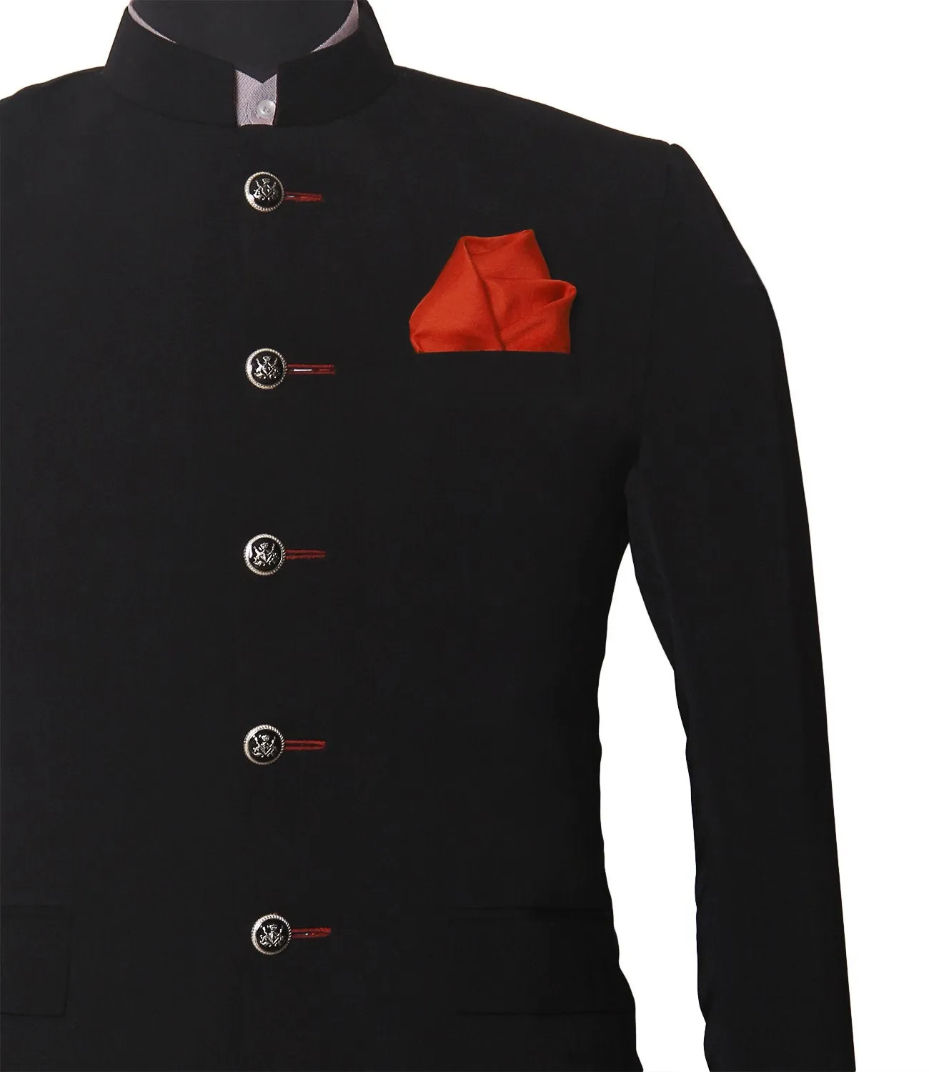 Chokore Terracotta Colour Pure Silk Pocket Square, from the Solids Line