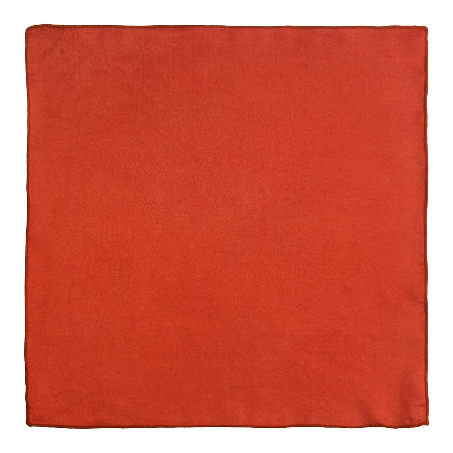 Chokore Terracotta Colour Pure Silk Pocket Square, from the Solids Line