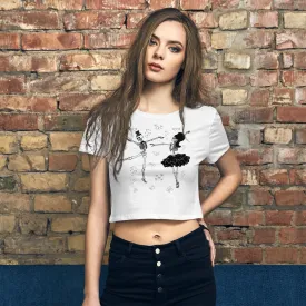 Dancing Skeleton Love Women’s Crop Tee, lioness-love