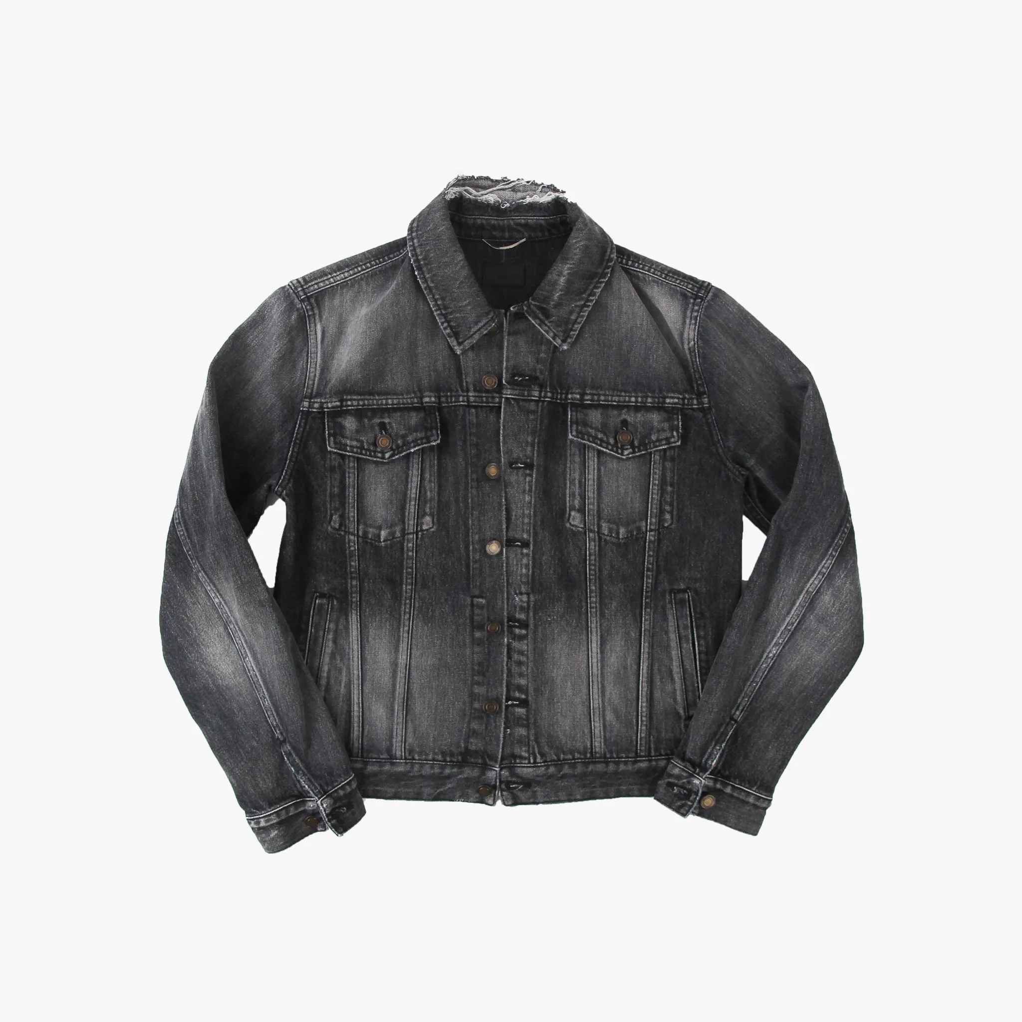 Distressed Light Washed Denim Jacket