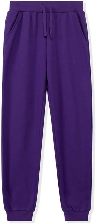DOTDOG Kids Unisex Soft Brushed Fleece Pull-on Jogger Sweatpants Basic Casual Pants for Boys or Girls (3-12 Years)