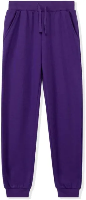 DOTDOG Kids Unisex Soft Brushed Fleece Pull-on Jogger Sweatpants Basic Casual Pants for Boys or Girls (3-12 Years)