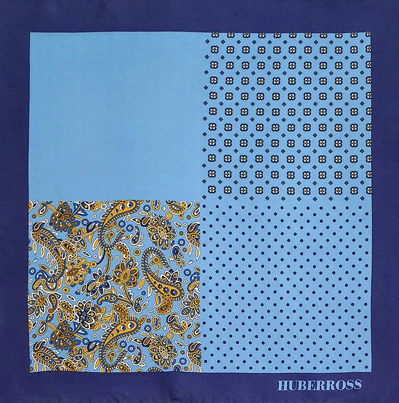 Emblem 100% Hand Stitched Pure Silk Pocket Square