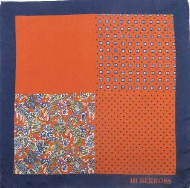 Emblem 100% Hand Stitched Pure Silk Pocket Square