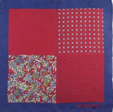 Emblem 100% Hand Stitched Pure Silk Pocket Square