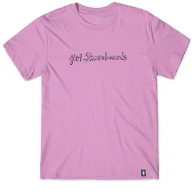 Girl Hand Script T-Shirt - Lavender