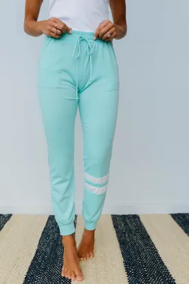 Good Sport Joggers In Aqua