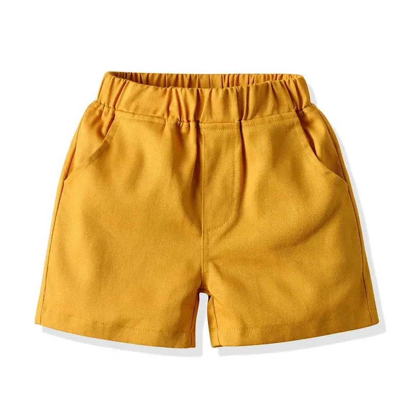 Hawaiian Children Boys Casual Clothes Short Sleeve Printed Shirt Shorts Kids Boys 2Pcs Suit
