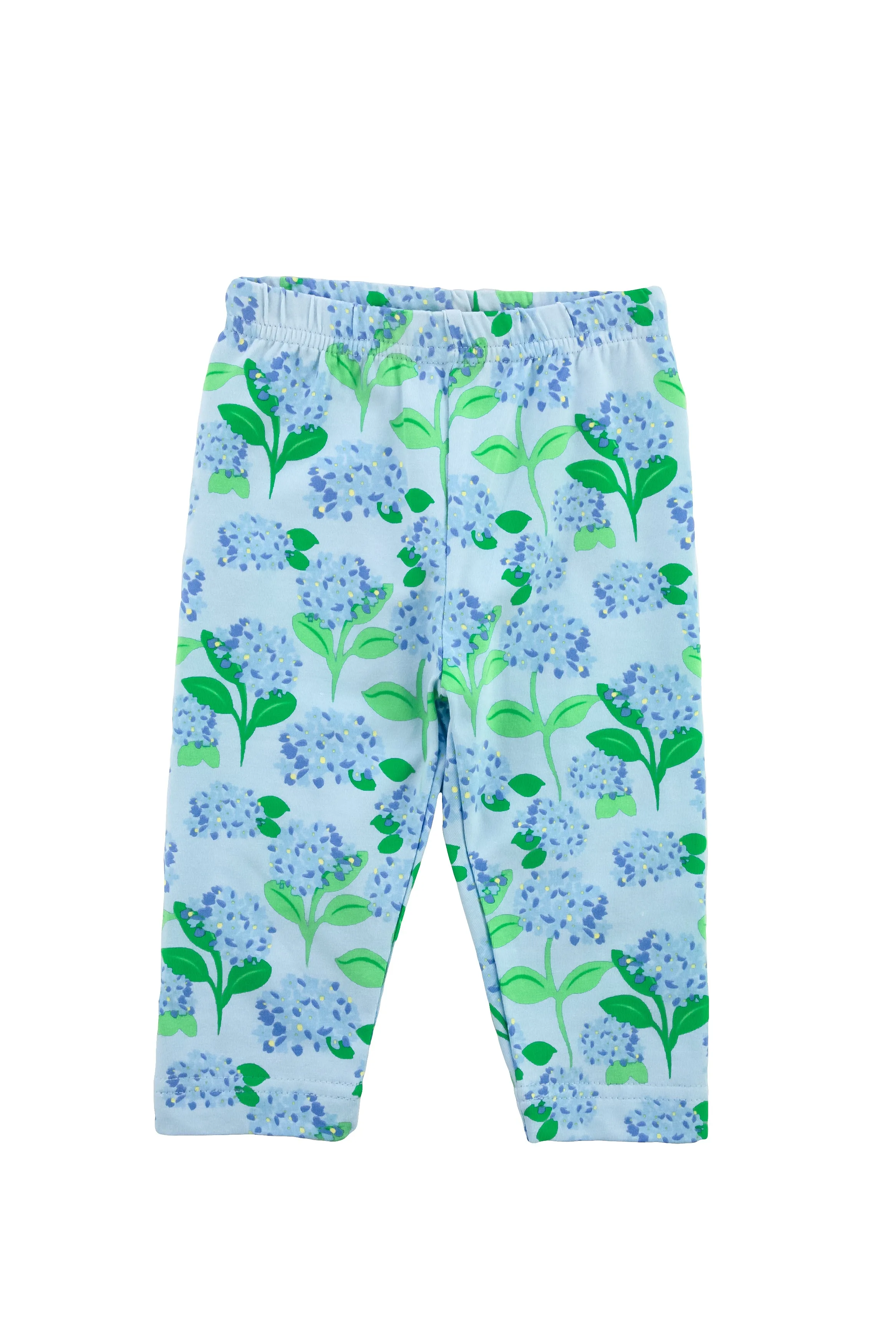 Hydrangea Print Knit Capri Legging