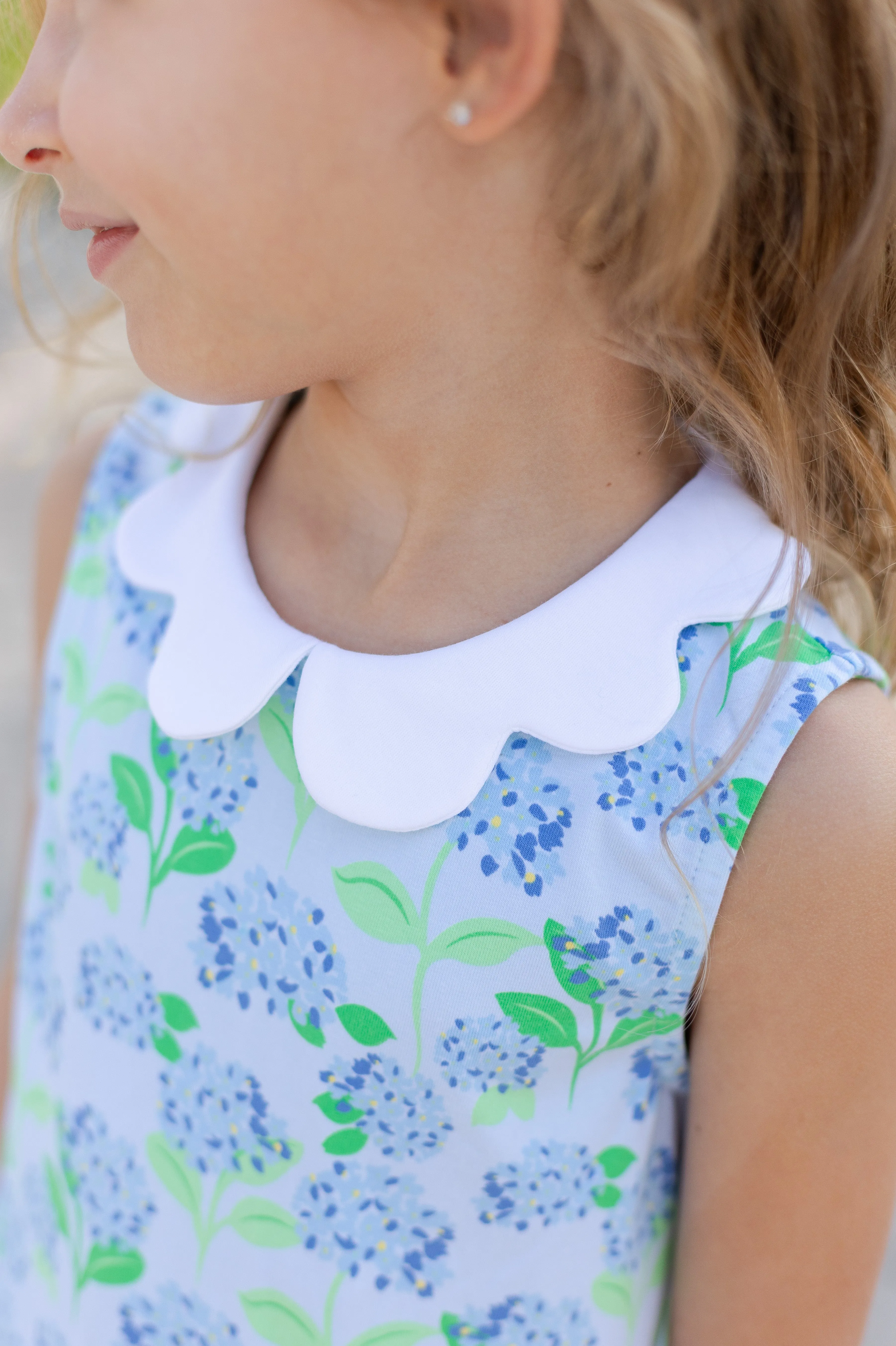 Hydrangea Print Knit Dress