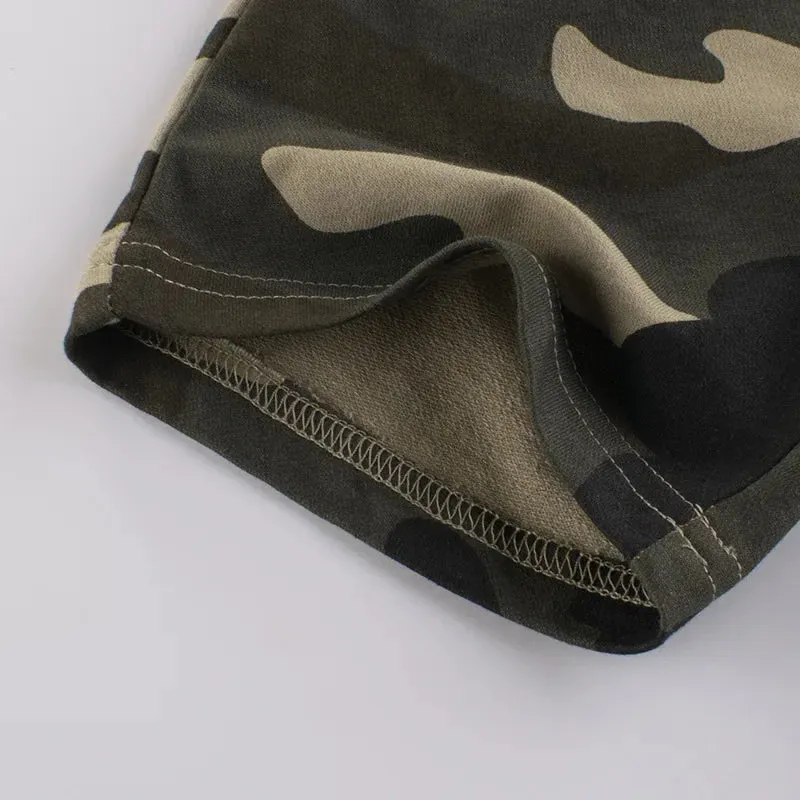 Kids Clothes Set For Baby Boys Camouflage Tops Pants 2PCS Short Sleeve Cotton Costume Tracksuit Outfits Set
