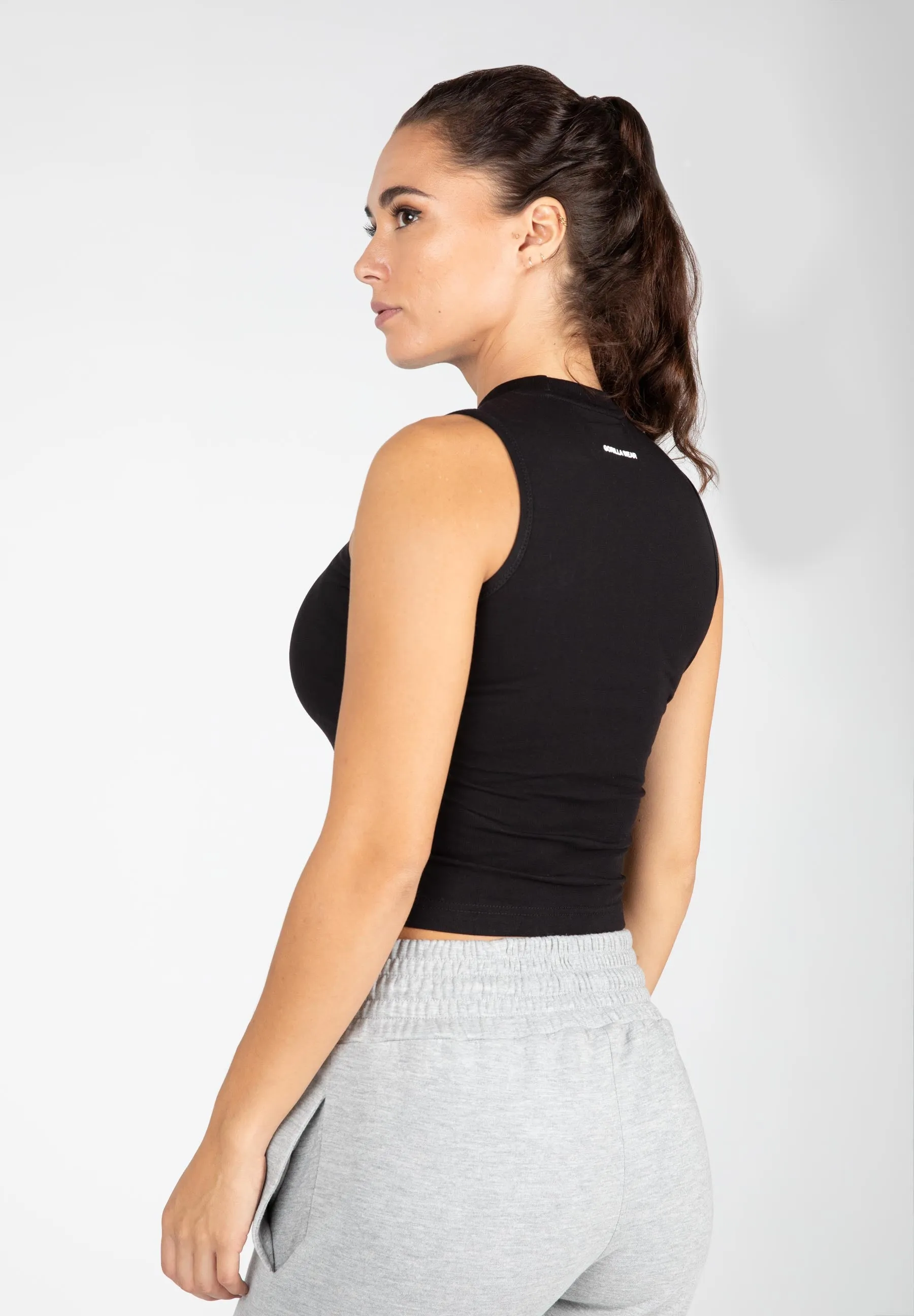 Livonia Crop Top -Black