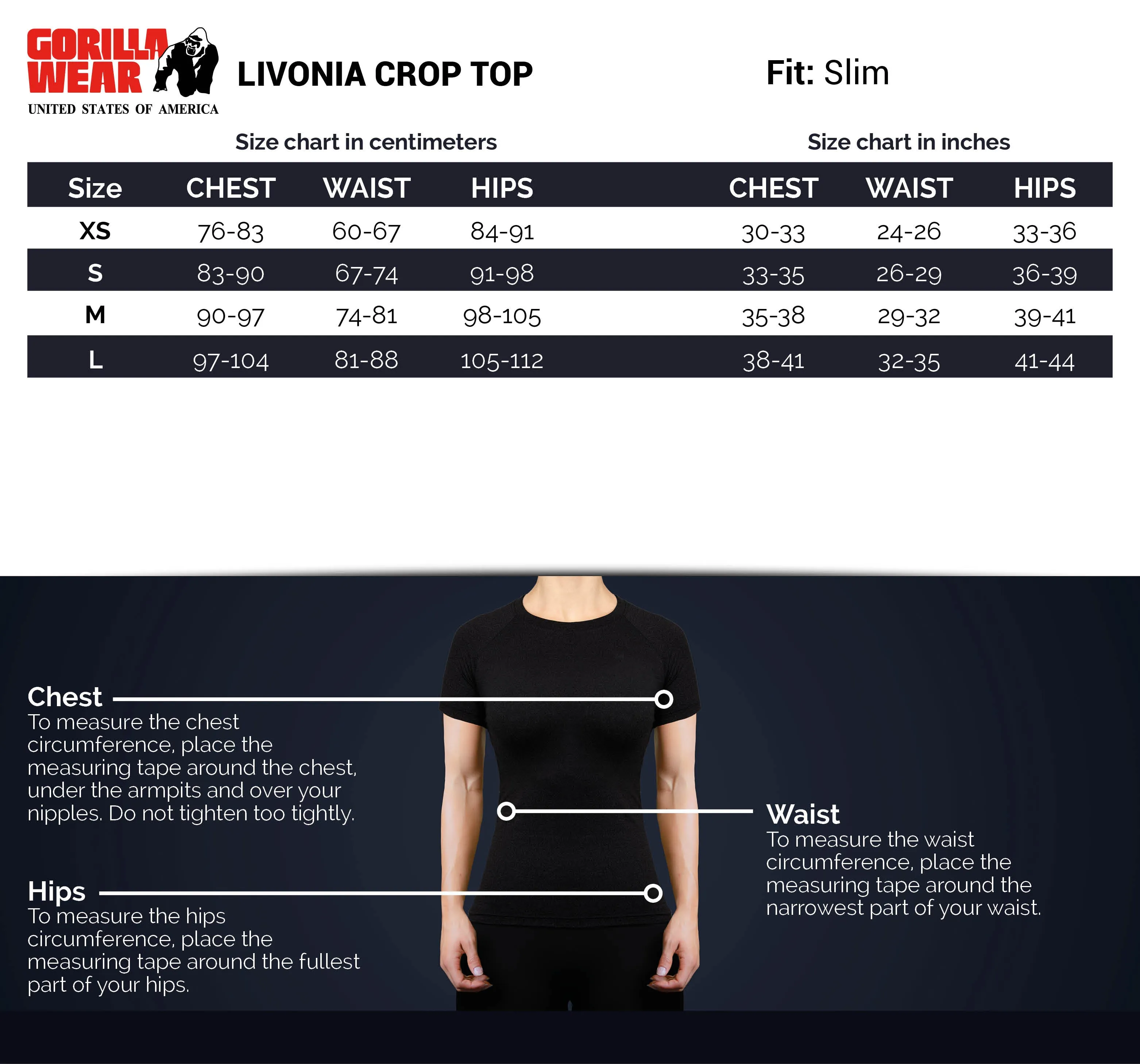 Livonia Crop Top -Black