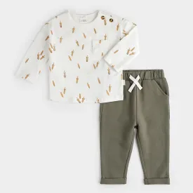 Maize Print Outfit Set