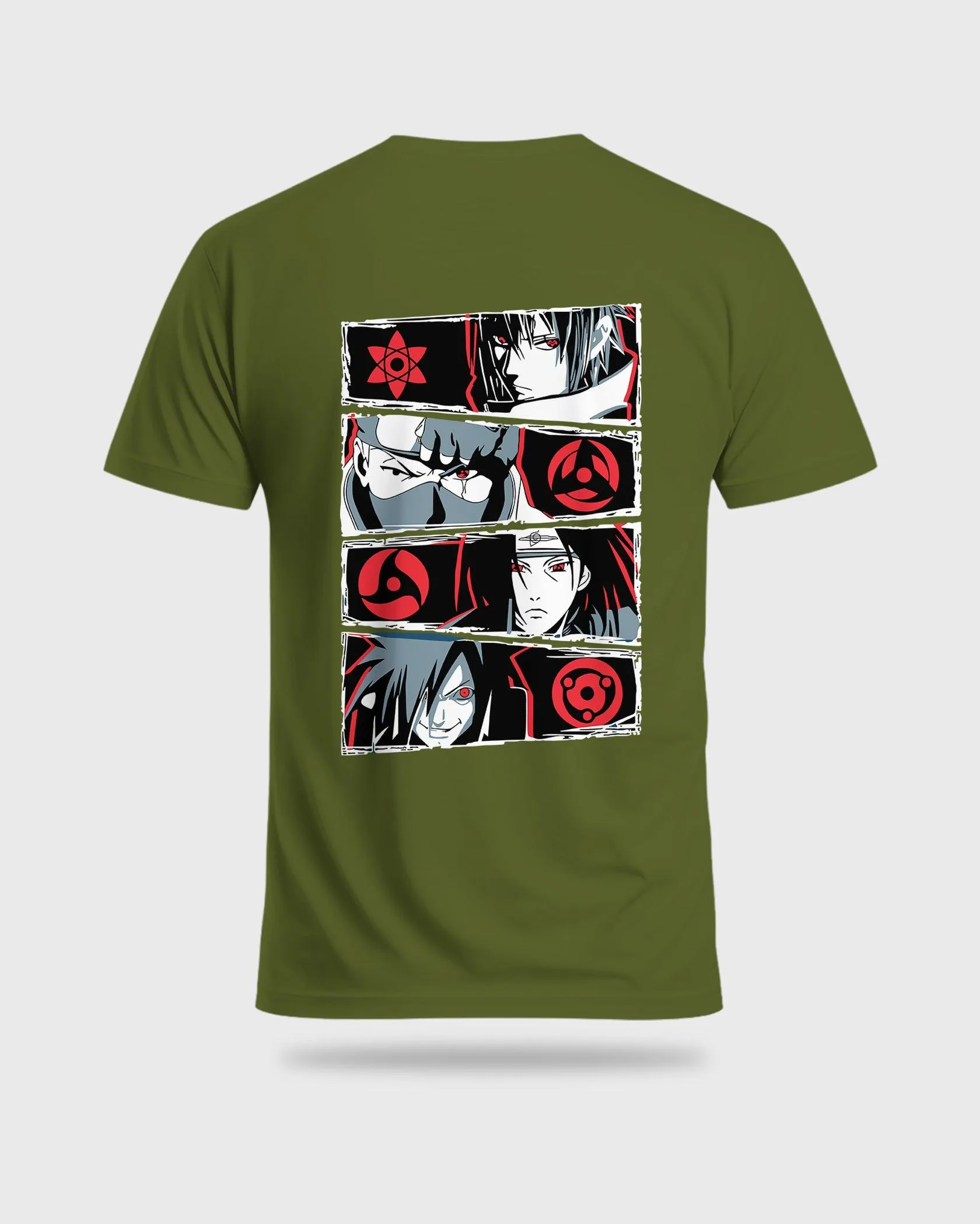 Mens Regular Tshirt Anime Naruto Naruto Gang