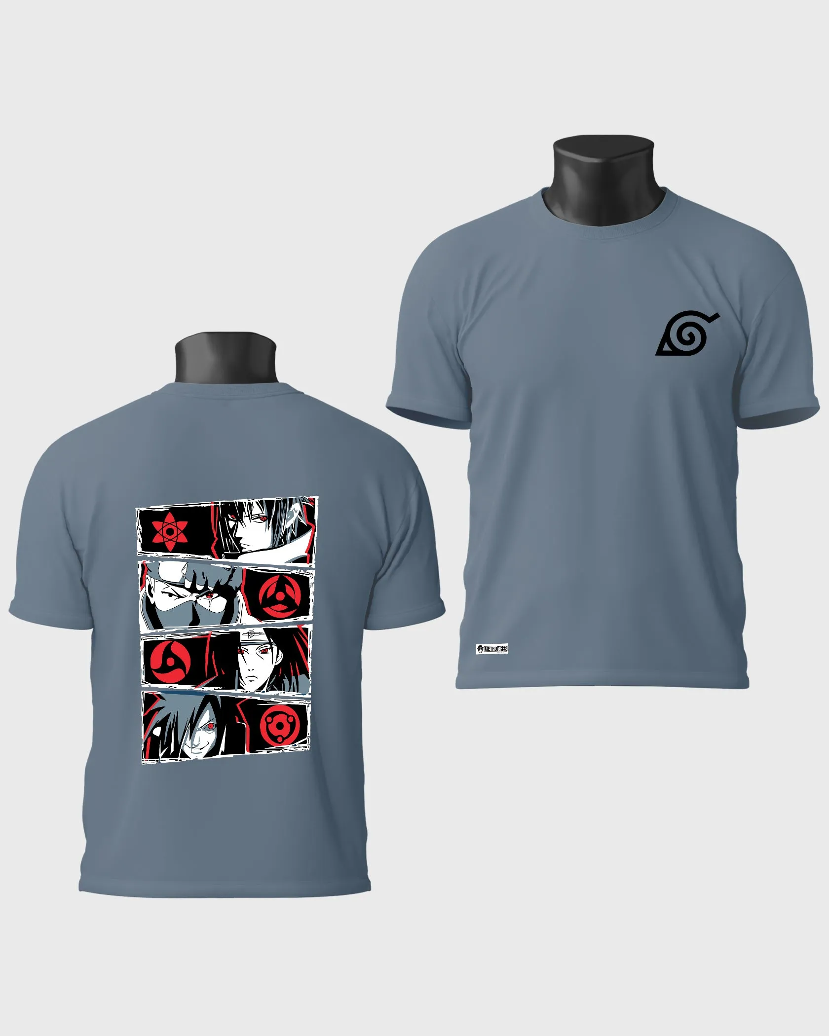 Mens Regular Tshirt Anime Naruto Naruto Gang