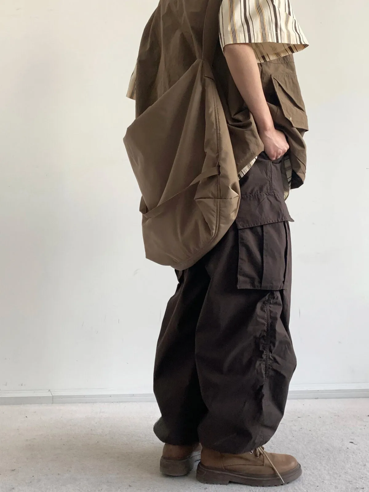 MV Retro Wide Leg Multi-Pocket Trousers