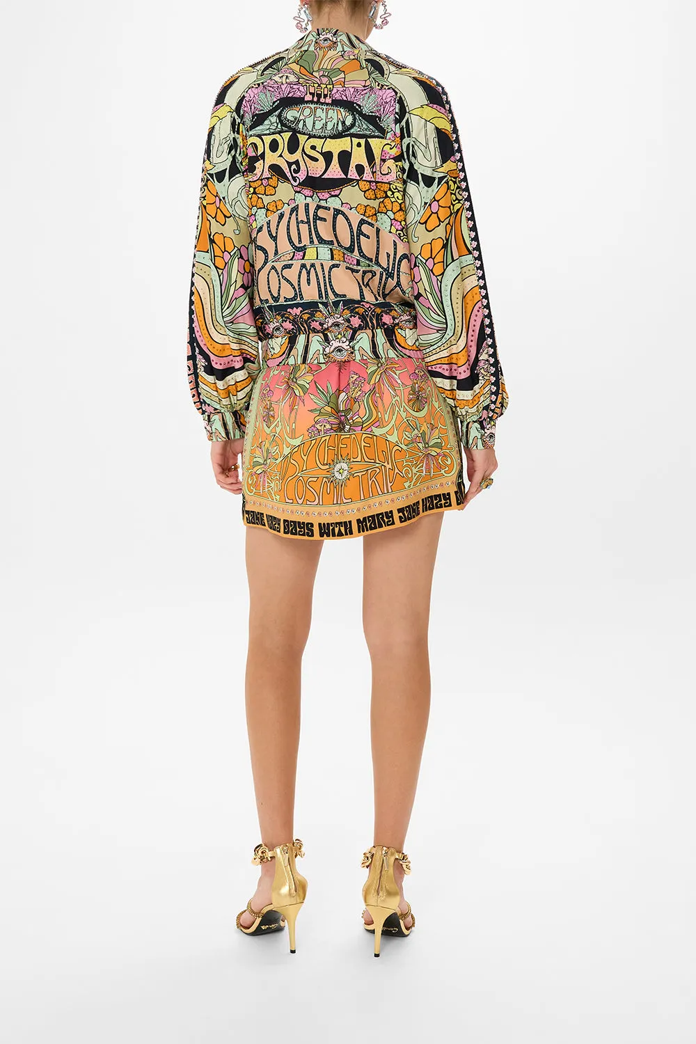 PANELLED SLEEVE BLOUSON BOMBER DAY TRIPPIN