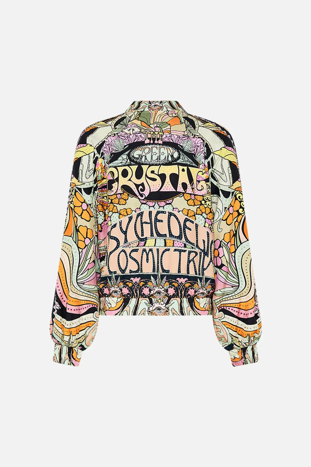 PANELLED SLEEVE BLOUSON BOMBER DAY TRIPPIN