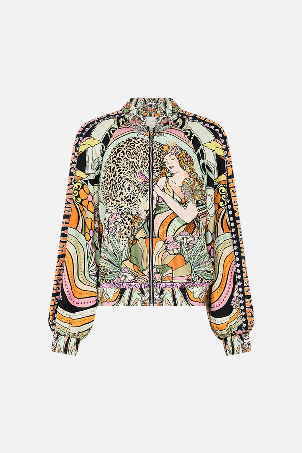 PANELLED SLEEVE BLOUSON BOMBER DAY TRIPPIN