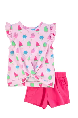 Popsicle Print Knit Set