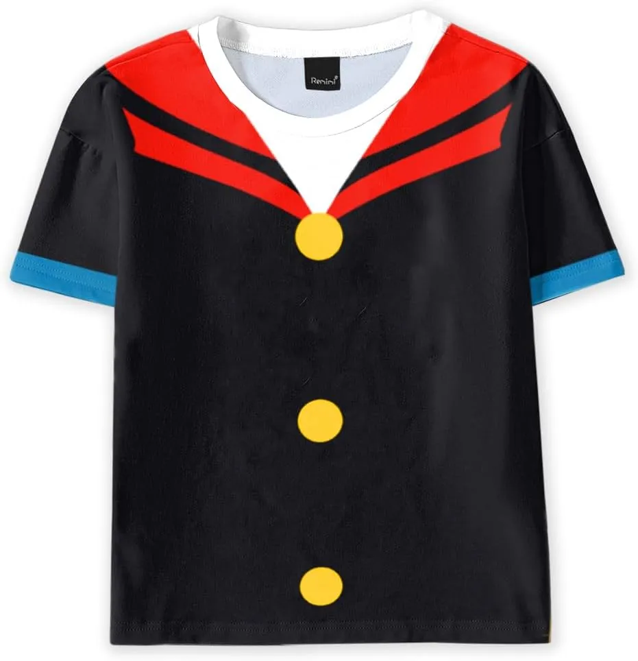 Remimi Unisex Kids July 4th Shirts Short Sleeve American Flag Holiday Patriotic Tops 5-14 Years