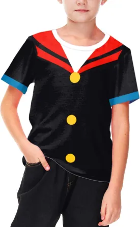 Remimi Unisex Kids July 4th Shirts Short Sleeve American Flag Holiday Patriotic Tops 5-14 Years