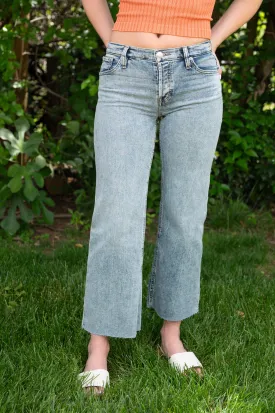 Rosie High-Rise Wide Leg Light Acid Washed Denim