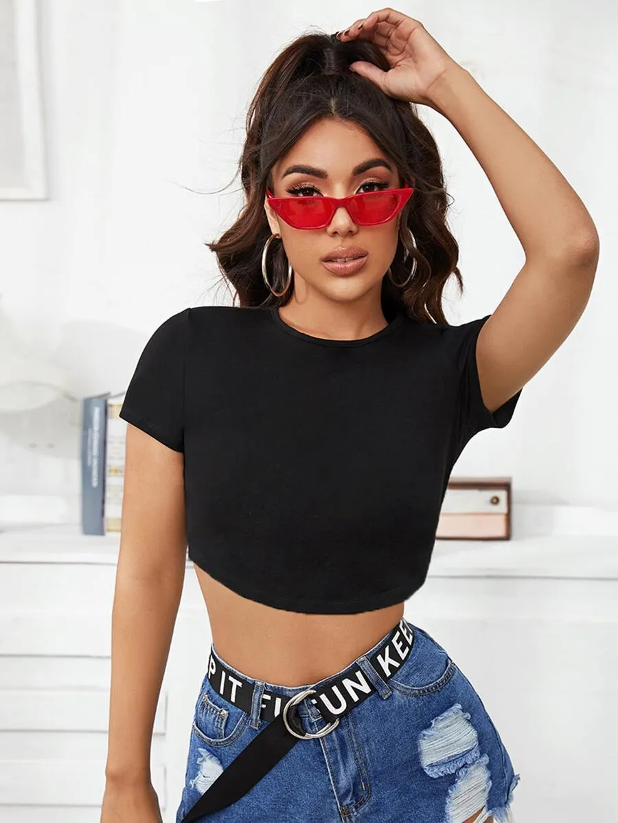 Solid Crop Top