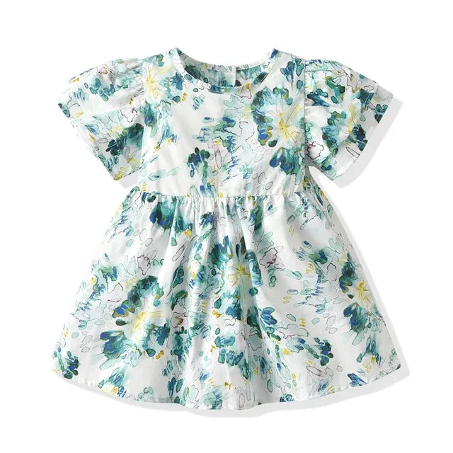 Summer Fashion New Kids Boys and Girls Matching Outfits Hawaiian Print Style Toddler Boy Outfit Dress