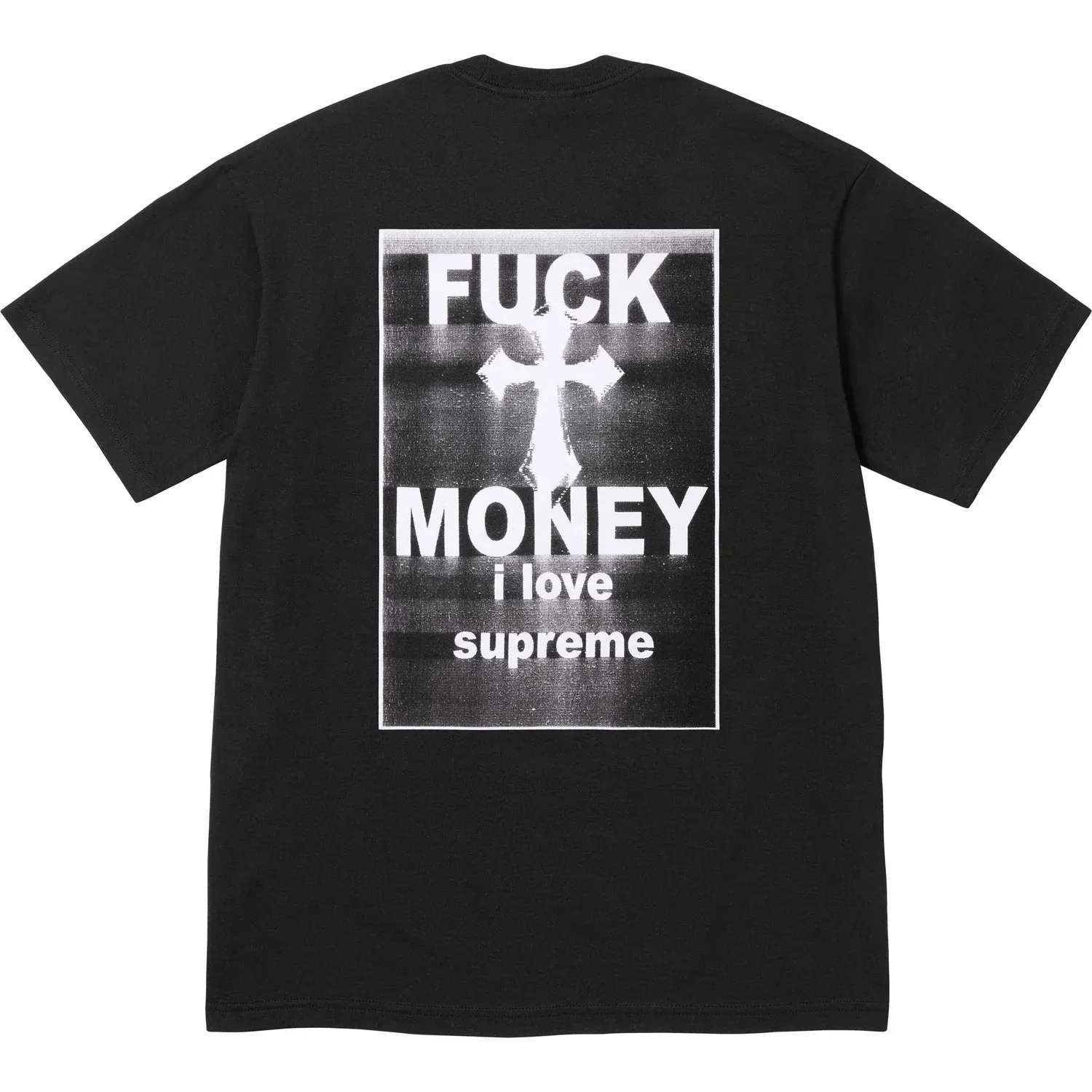 Supreme Fuck Money Black Tee