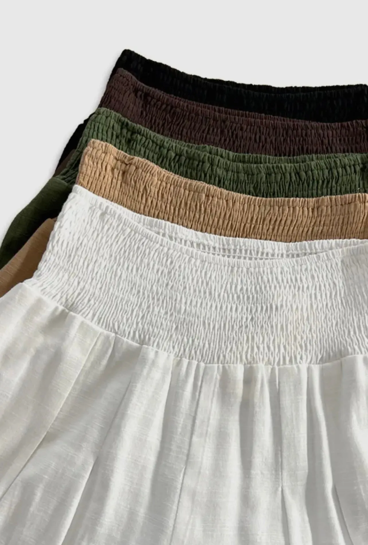 Sylvia  Pull-on Smocked Pants