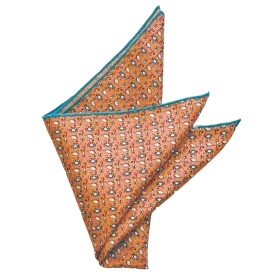 Étouffée Orange Seafood Gumbo Pocket Square