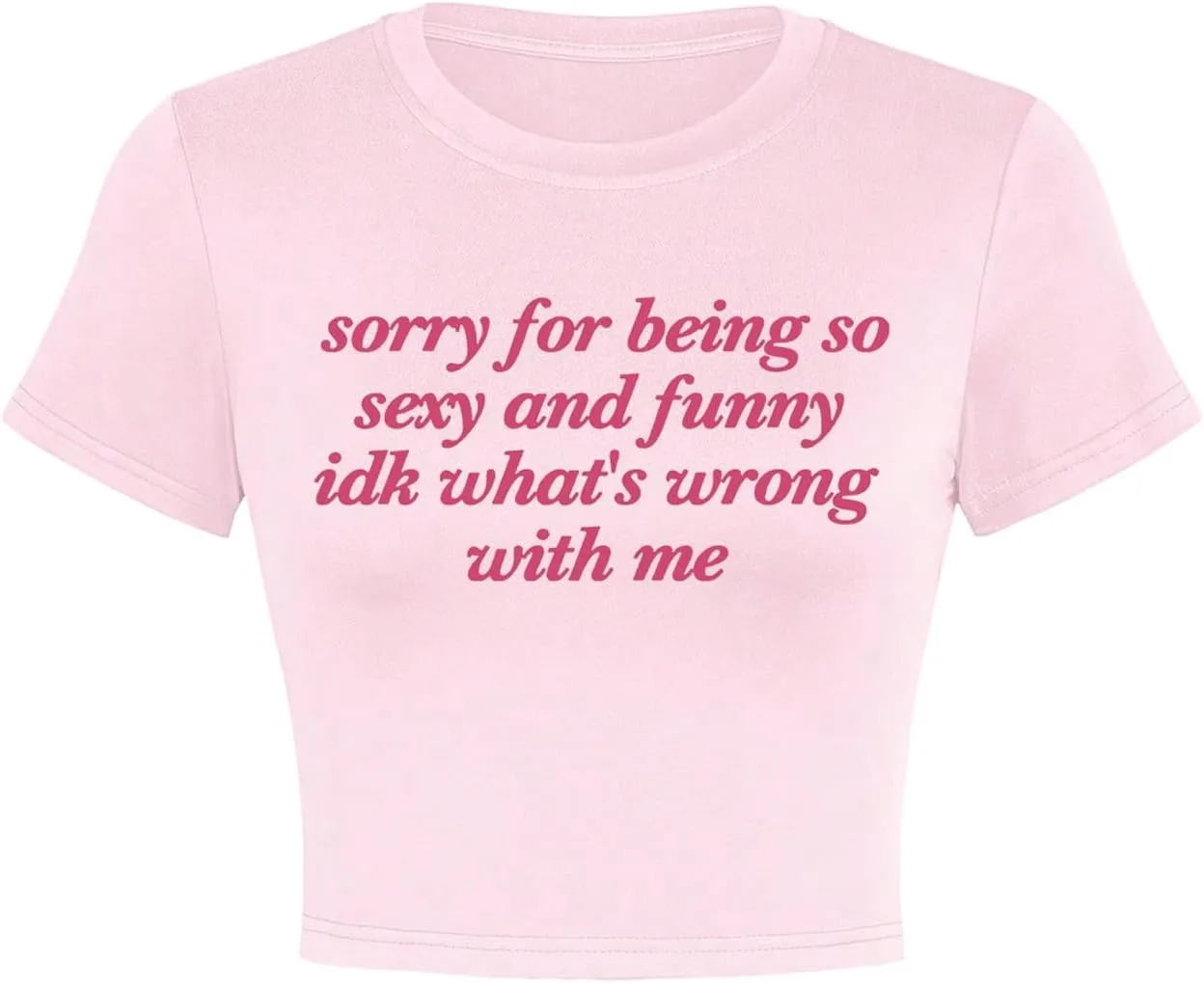 Verdusa Women's Y2K Baby Tees for Women Graphic Crop Tops 90s T-Shirt Vintage Outfit