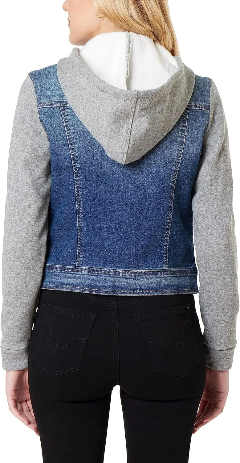 WallFlower Women's Dreamer Denim Jackets Juniors (Standard and Plus)