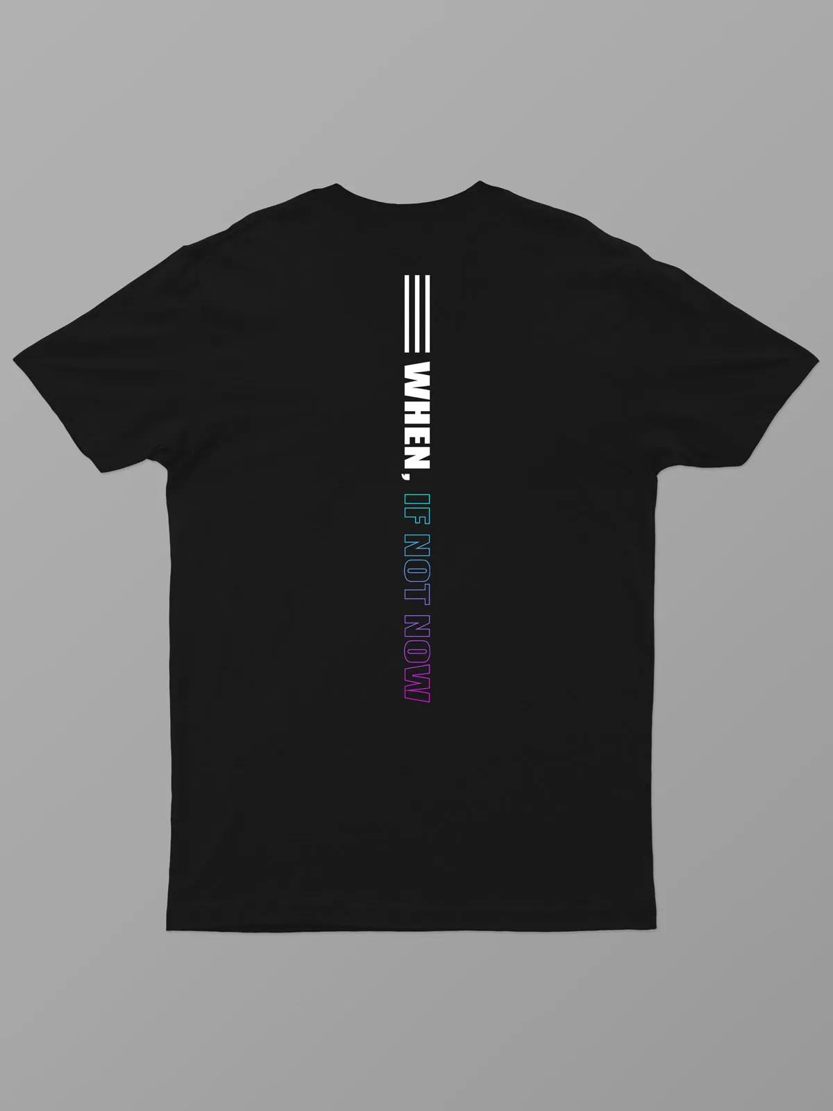 When | ACTION series | Backprint Graphic Sports T shirt for Men