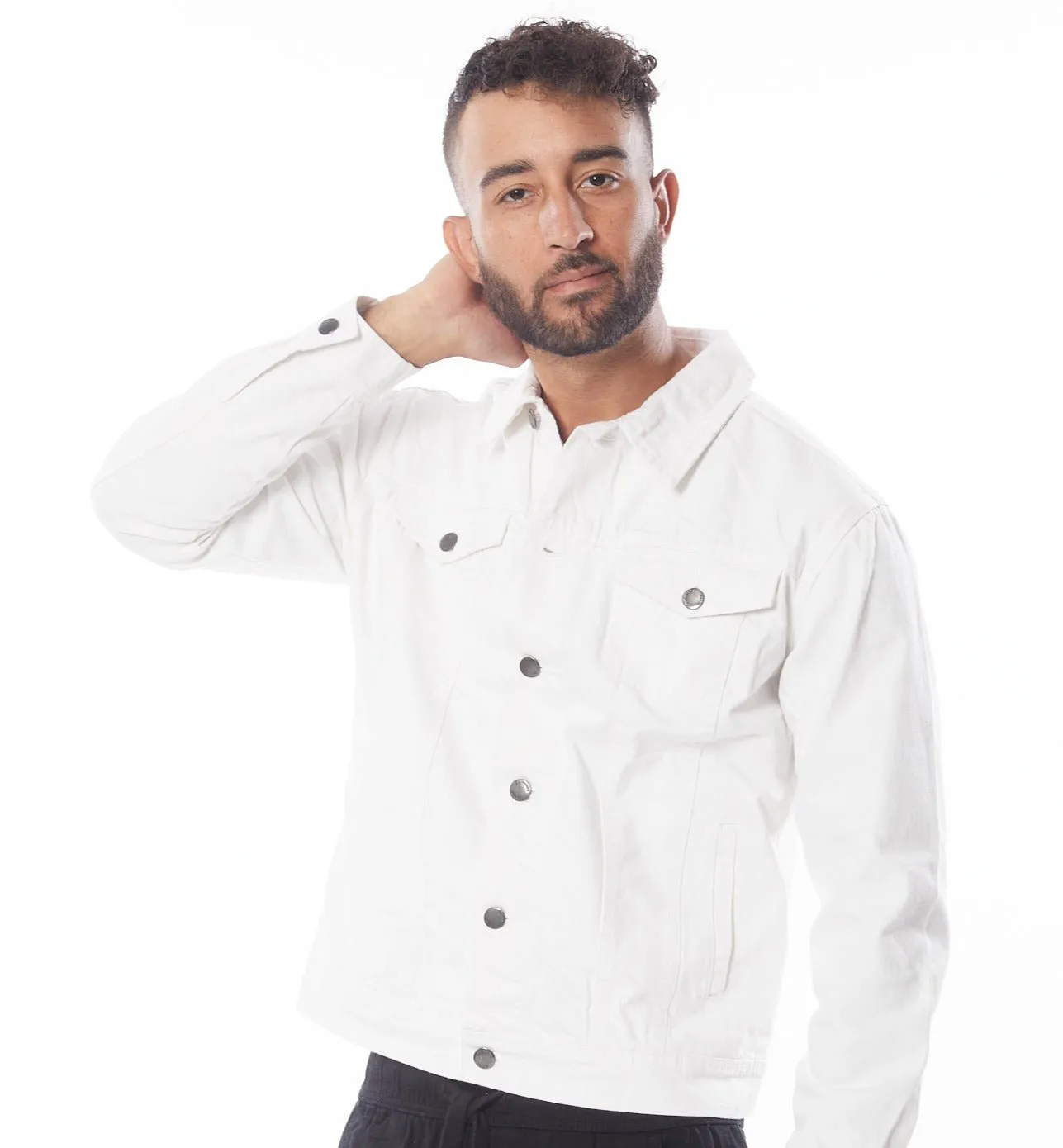 White Men's Denim Jacket