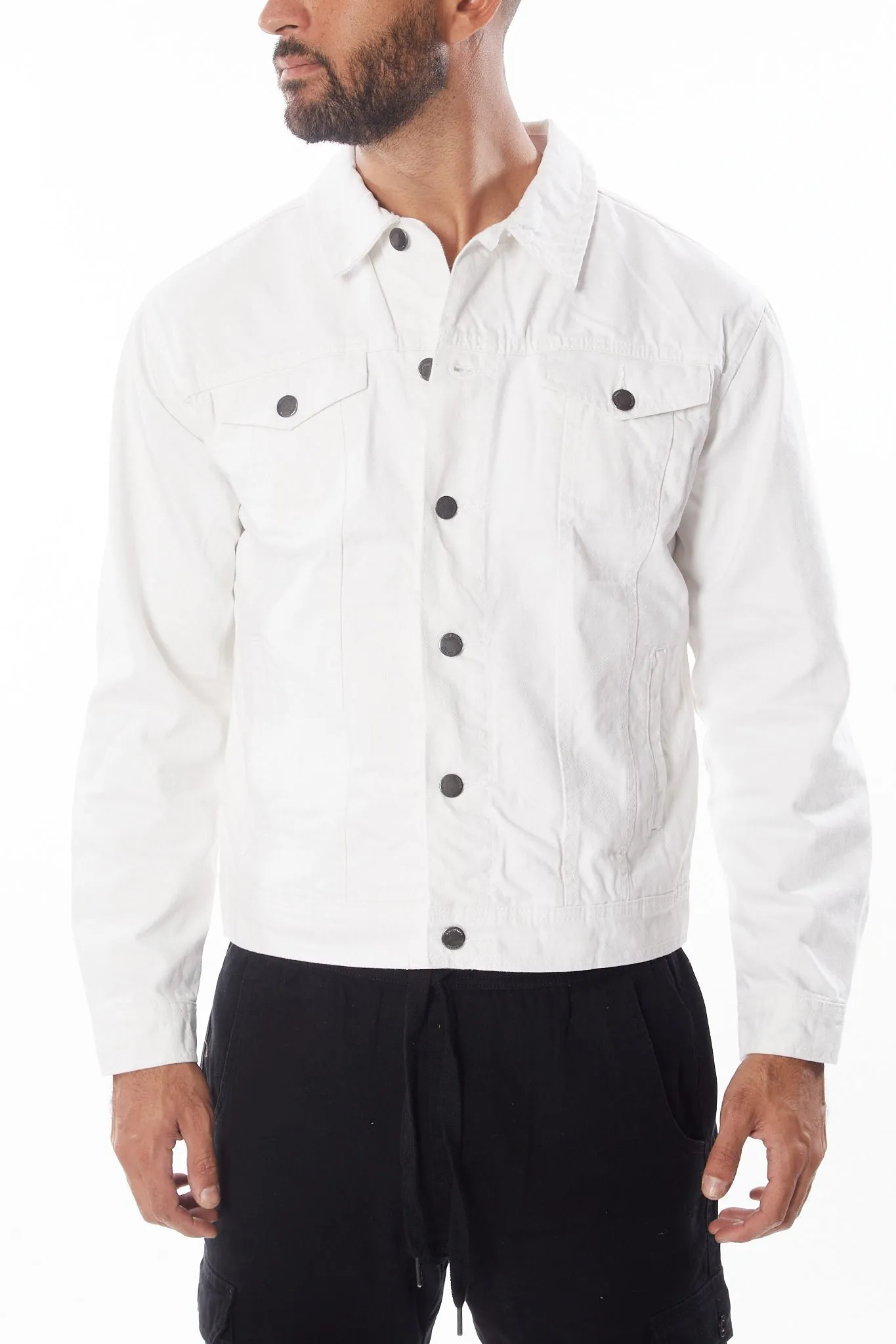 White Men's Denim Jacket