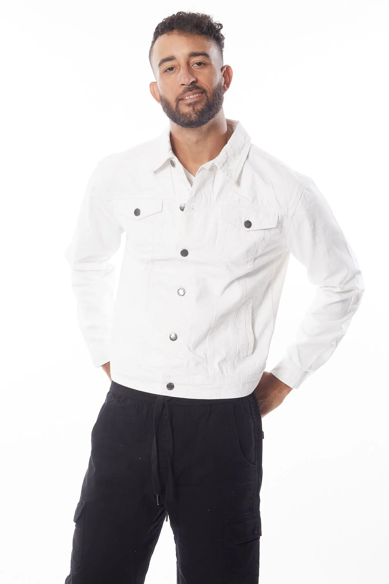 White Men's Denim Jacket