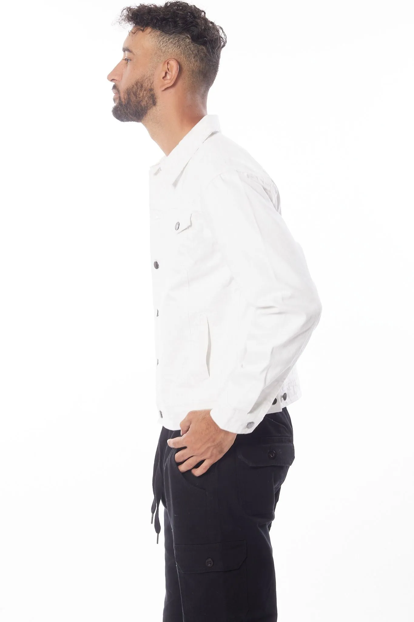 White Men's Denim Jacket