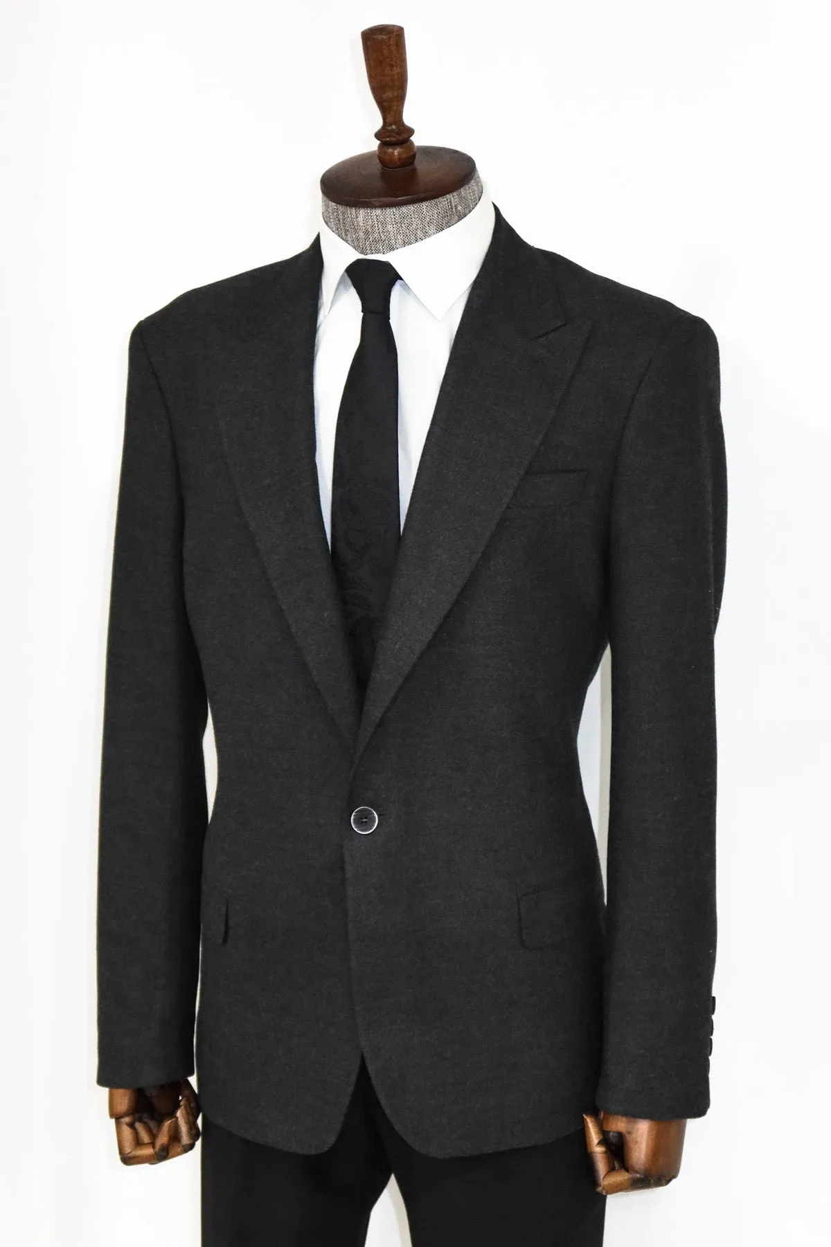 WSS Plain Slim Fit Sport Anthracite Men Blazer  - Singen